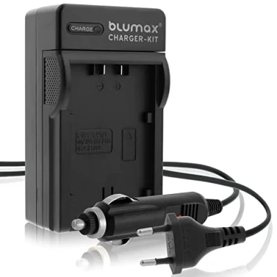 Abbildung von Blumax Ladegerät für Sony NP BG1 FG1 kompatibel mit CyberShot DSC HX20V HX10V HX9V HX7V HX5V H90 H70 H55 WX10 WX1 lader akku Haus kfz USB