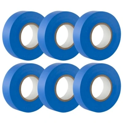 Abbildung von GTSE Isolierband Blau 19 mm x 20 m strapazierfähiges, selbstklebendes zum Schutz, Bündeln und Reparieren von Kabeln 6 Rollen