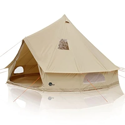 Abbildung von yourGEAR Tipi Zelt Desert 10 Pro UV50+ Baumwolle mit Bodenwanne, Personen: