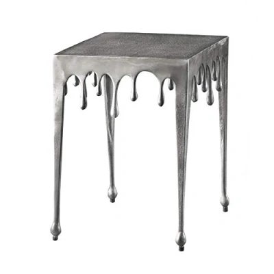 Abbildung von Riess Ambiente Extravaganter Beistelltisch Liquid LINE S 34cm Silber Tropfen Design Wohnzimmertisch Tisch