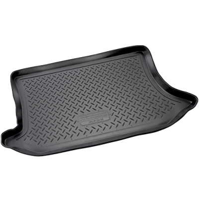 Abbildung von Recambo Gummi Kofferraumwanne Premium passend für Ford Fiesta V 2002 2008 Typ JH, JD passgenau mit Rand