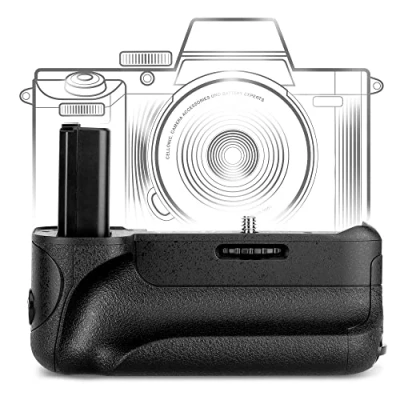 Abbildung von CELLONIC® Batteriegriff BG 3D für Sony Alpha 6000, 6400 Akkugriff NP FW50 Battery Grip Kamera Hochformatgriff, Multifunktions Handgriff, Vertical