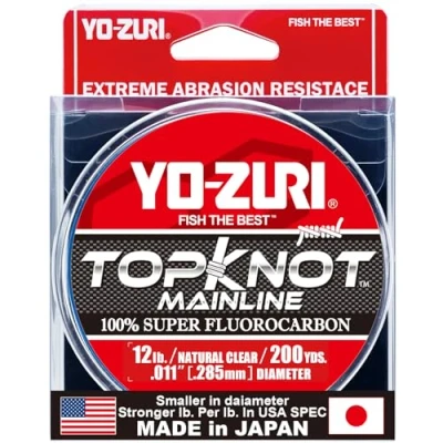 Abbildung von Yo Zuri Topknot Fluorocarbon Mainline 200 YD Spule, 5,4 kg, naturklar