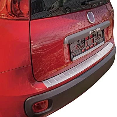 Abbildung von Ladekantenschutz Edelstahl MATT kompatibel für FIAT PANDA 312/319 ab 2012 mit Abkantung premium Qualität von RECAMBO