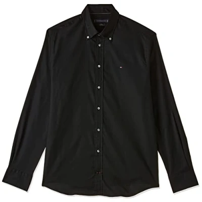 Abbildung von Tommy Hilfiger FLEX Hemd, Herren, Größe: 37, Black