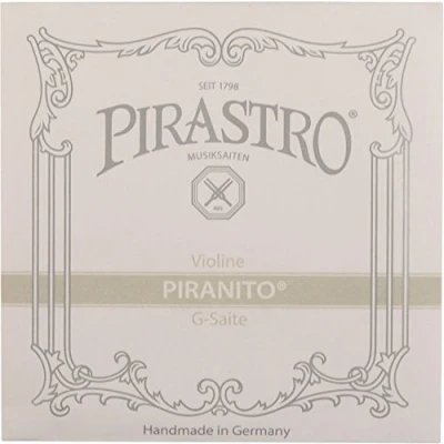 Abbildung von Pirastro Piranito Saitensatz 4/4 Geige/Violine E Saite Stahl mittel