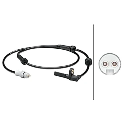 Abbildung von HELLA 6PU 012 679 381 ABS Sensor Vorderachse aktiver 2 FIAT: Punto II Schrägheck