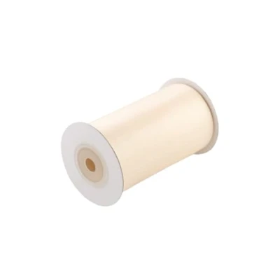 Abbildung von Satinband 100mm x 10m Rolle FARBAUSWAHL in 3/6/12/25/38/50/75/100mm farbecht &amp; waschbar Schleifenband für Hochzeit Geschenkband zum Verpacken Dekorieren Basteln Champagner 815