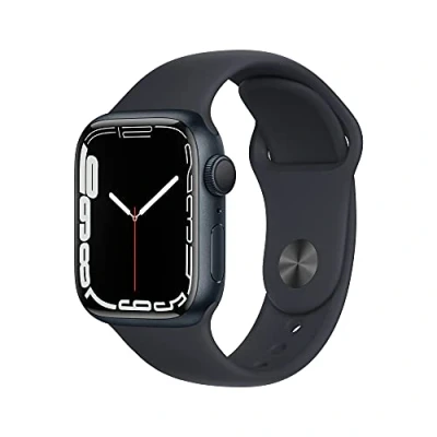 Abbildung von Apple Watch Series 7 (GPS, 41MM) Aluminiumgehäuse Mitternacht mit Sportarmband (Generalüberholt)