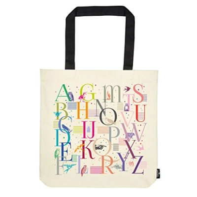 Abbildung von Moses. libri_x Shopper Alphabet, Tragetasche 100% Baumwolle, Sporttasche, 42 cm, Natur