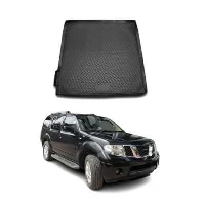 Abbildung von OMAC Kofferraummatte Kofferraumwanne kompatibel mit Nissan Pathfinder 2005 2013 Gummi TPE