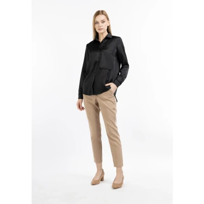 Abbildung von DREIMASTER klassik Women&#039;s Shirt Blouse XS / Schwarz 100% Polyester