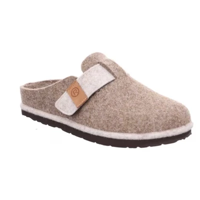 Abbildung von Rohde Pantoffel &quot;MERAN&quot;, Hausschuh, Clog, Schlappen mit Klettriemchen