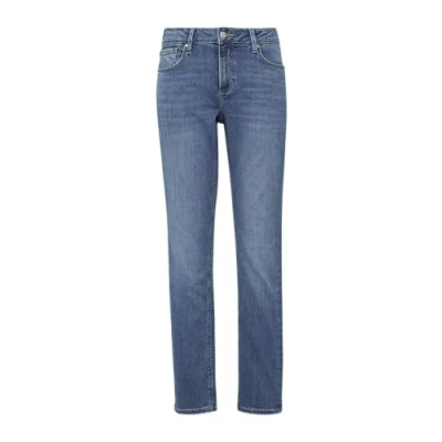 Abbildung von QS Catie LEG Jeans Slim Fit, Damen, Größe: 44x32, Blau