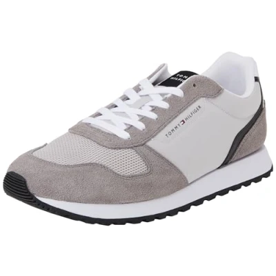 Abbildung von TOMMY HILFIGER Herren Runner Sneaker New Eva Mix Sportlich, Beige (Grey Whisper), 44