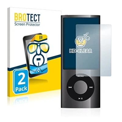 Abbildung von BROTECT (2 Stück Schutzfolie für Apple iPod nano 2009 (5. Gen.) Displayschutz Folie Ultra Klar