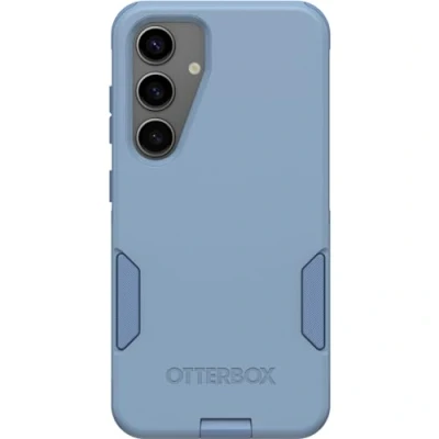Abbildung von OtterBox Schutzhülle für Samsung Galaxy S24 Commuter Series Crisp Denim (Blau), schlank und robust, taschenfreundlich, mit Portschutz