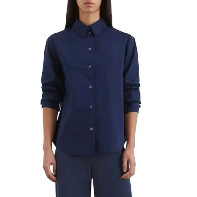Abbildung von Marc O&#039;Polo Ashape Hemdbluse, Damen, Größe: 32, Cloudless night
