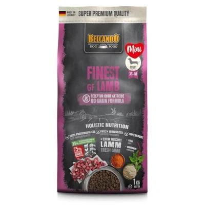 Abbildung von Belcando Finest GF Lamb [1 kg] getreidefreies Hundefutter Trockenfutter für kleine &amp; mittlere Hunde Alleinfuttermittel ab 1 Jahr