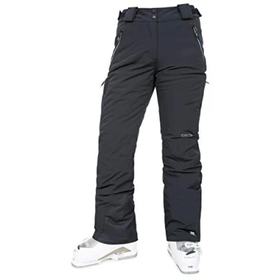 Abbildung von Trespass Galaya, Black, XL, Wasserdichte Skihose mit Knöchelreißverschlüssen für Damen, X Large, Schwarz
