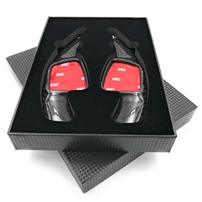 Abbildung von H Customs Schaltwippen Shift Paddle aus echtem CARBON 2015 2019 kompatibel mit A4,A5,A6 TT,TTS, S RS Q REAL