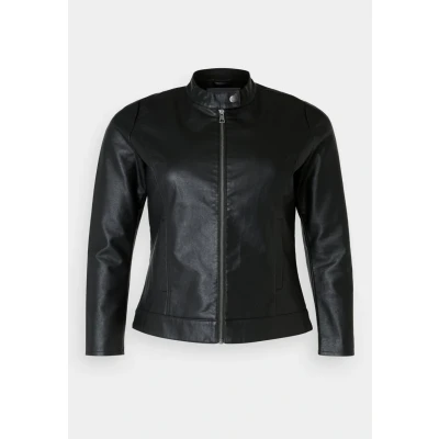 Abbildung von ONLY Carmakoma Carrobber Jacket Kunstlederjacke, Damen, Größe: 52, Black