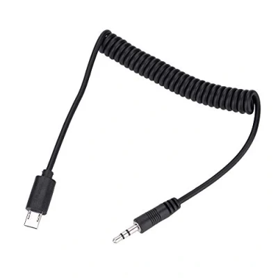 Abbildung von RM VPR1 3,5 mm / 2,5 Auslösekabel für RX1 RX10 RX100 A7S A7R A7 A7II A7III A9 A58 77M2 99M2 A3500 A5000 A5100 A6000 A6300 A6500,Schwarz(3,5