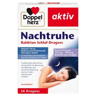 Abbildung von Doppelherz Nachtruhe Baldrian schlaf Dragees 30 St