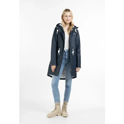 Abbildung von Gepolsterter Regenmantel EISGEBUNDEN L / Marine 100% Polyester