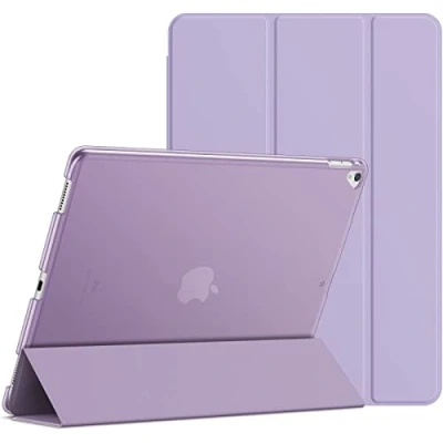 Abbildung von JETech Hülle für iPad Pro 12,9 (1. und 2. Generation, Modell 2015 2017), Schutzhülle mit Auto Schlaf/Wachen (Helles Lila)