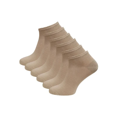 Abbildung von Vincent Creation Bambus 6 PAAR Füßlinge, Größe: 43 46, Beige