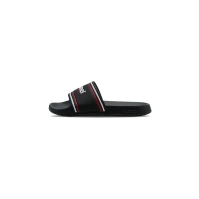 Abbildung von Hummel Pantolette flach, Größe: 36, Black white red Schuhe