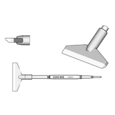 Abbildung von JBC Lötspitze Serie C245 Klingenform, C245949/32,0 mm, angewinkelt C245949 (2045 2245 Loetkartusche Loetpatrone Loetspitze Lötkartusche Lötpatrone)