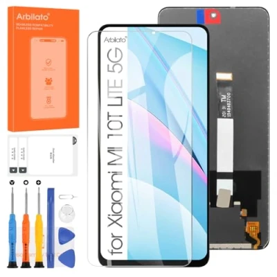 Abbildung von Arbilato LCD Display für Xiaomi Mi 10T Lite 5G, Touchscreen Digitalisierer M2007J17G Glas Ersatzglas Full Montage Set