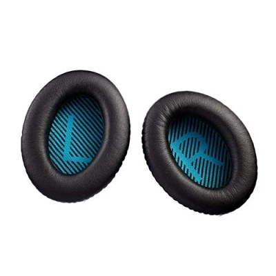 Abbildung von Ersatz Ohrpolster aus Leder + die Stimmung der Baumwolle für Bose SoundLink Around Ear Wireless und Soundtrue AE2 Kopfhörer II Ohrenschützer 1 Set, schwarz