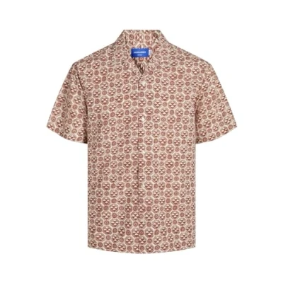 Abbildung von Jack &amp; Jones Jorluke Resort SS LN Hemd, Herren, Größe: Medium, Maple syrup