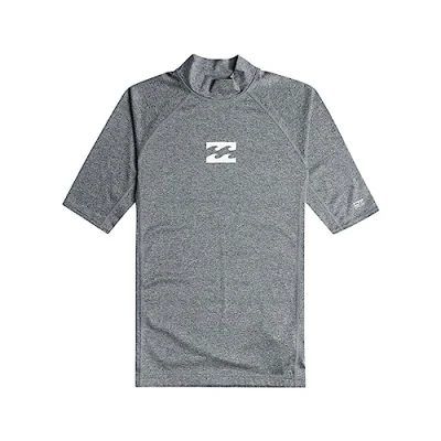 Abbildung von Billabong Waves All Day Kurzarm Rashguard für Männer Grau