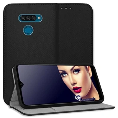 Abbildung von mtb more energy® Schutz Tasche Smart Magnet kompatibel mit LG K50S (X540, 6.5&#039;&#039;) schwarz Bookstyle Klapp Cover Hülle Wallet Case