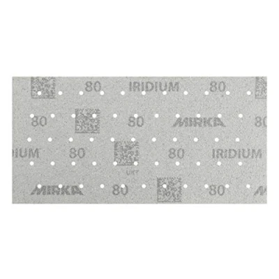Abbildung von Mirka Iridium Premium Schleifpapier 115x230mm Klett 55 Loch, Korn 80, 50 Stk / Zum Schleifen von Lack, Spachtel, Grundierung, Holz, Stahl, Mineralwerkstoffe, Kunststoff