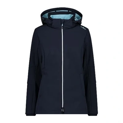 Abbildung von CMP Damenjacke mit Kapuze und Reißverschluss, B. Blauer Anis, XXXL