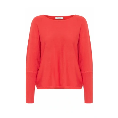 Abbildung von b.young Morla BAT Strickpullover, Damen, Größe: Large, Poinsettia