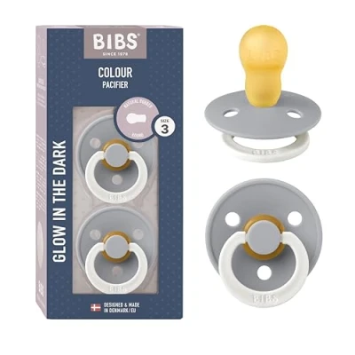 Abbildung von None Pacifiers Natural Rubber Baby Pacifier Set of 2 BPA Free Noneones Noneade in DenNoneark Cloud Night Size 18 36 Noneonths
