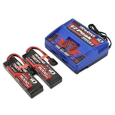 Abbildung von Traxxas Ladegerät Set DUAL EZ Peak Plus Lader 2972G + 2x 3S Lipo 5000m RC