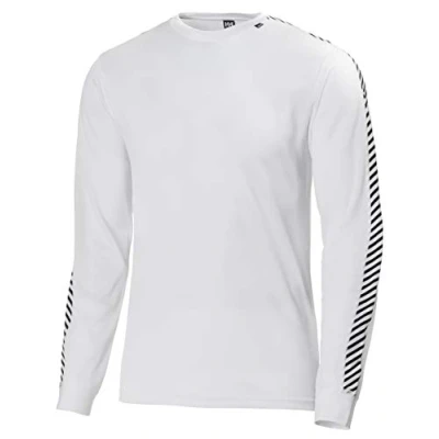 Abbildung von Helly Hansen Herren HH Lifa Stripe Crew Langärmeliger Baselayer, Weiß, S