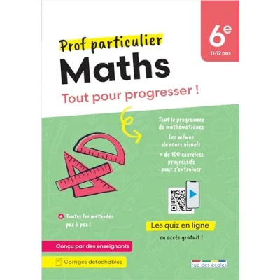 Abbildung von Prof particulier Maths 6e: Tout pour progresser ! Avec des exercices interactifs et podcasts