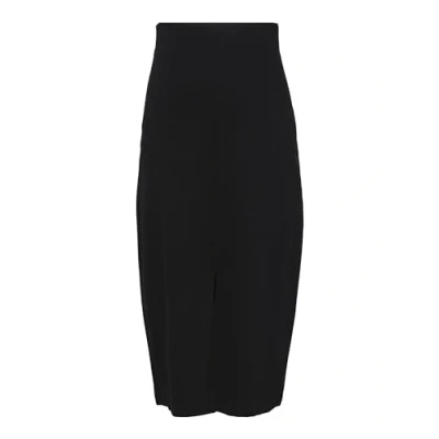 Abbildung von Pieces MIDI Klara Alinienrock, Damen, Größe: Medium, Black