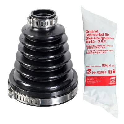 Abbildung von FEBI BILSTEIN 177600 Achsmanschette getriebeseitig, Vorderachse thermoplastische Polyester Elastomere FORD: FIESTA 6, 6 Van