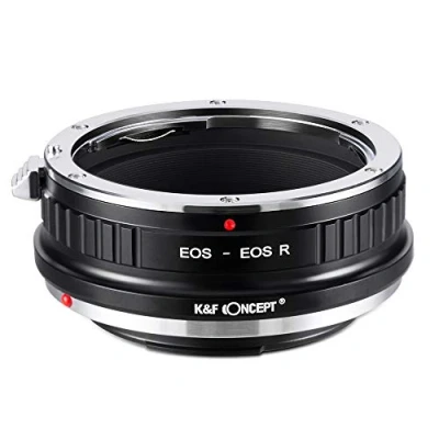 Abbildung von K&amp;F Concept EOS R Bajonettadapter Objektiv Ring für Canon EF S auf Mount Kamera