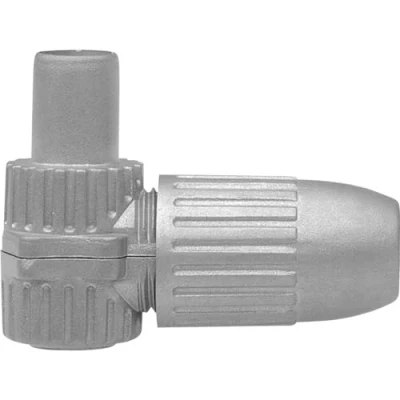 Abbildung von Axing CKS 4 00 IEC Winkelstecker, Koax Stecker hochgeschirmt im Vollmetall Gussgehäuse (1 Stück)