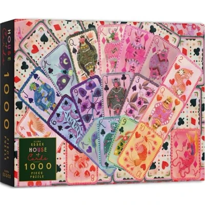 Abbildung von Elena Essex Puzzle House of Cards, Erwachsene Anspruchsvoll, 1000 Teile, Puzzel, Cooles Kartenspiel, Größe 70 x 50 cm